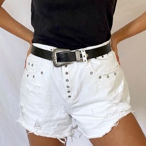 High-Waisted Cutoff Short Shorts